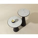Chizu 25.5 X 14.75 inch White / Bronze Nesting End Tables, Set Of 2
